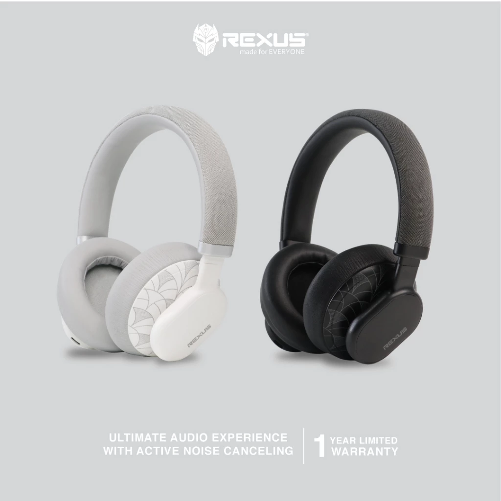Headset Rexus dengan Active Noise Canceling